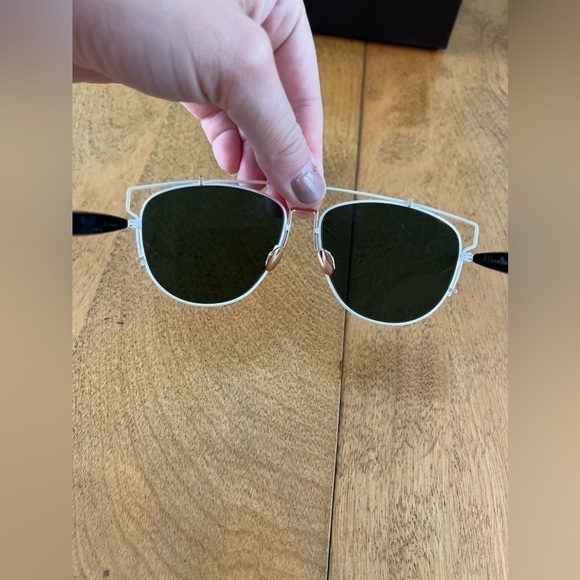 New White & Pink Dior Technologic Reflective Mirrored Sunglasses New - Picture 6 of 9